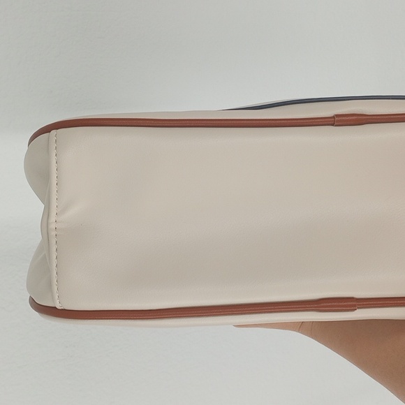 Cluci Vegan Leather Shoulder Tote Bag Long Straps - Picture 8 of 13